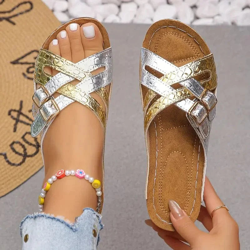 Ivanna | Mules Orthopédiques Brillantes