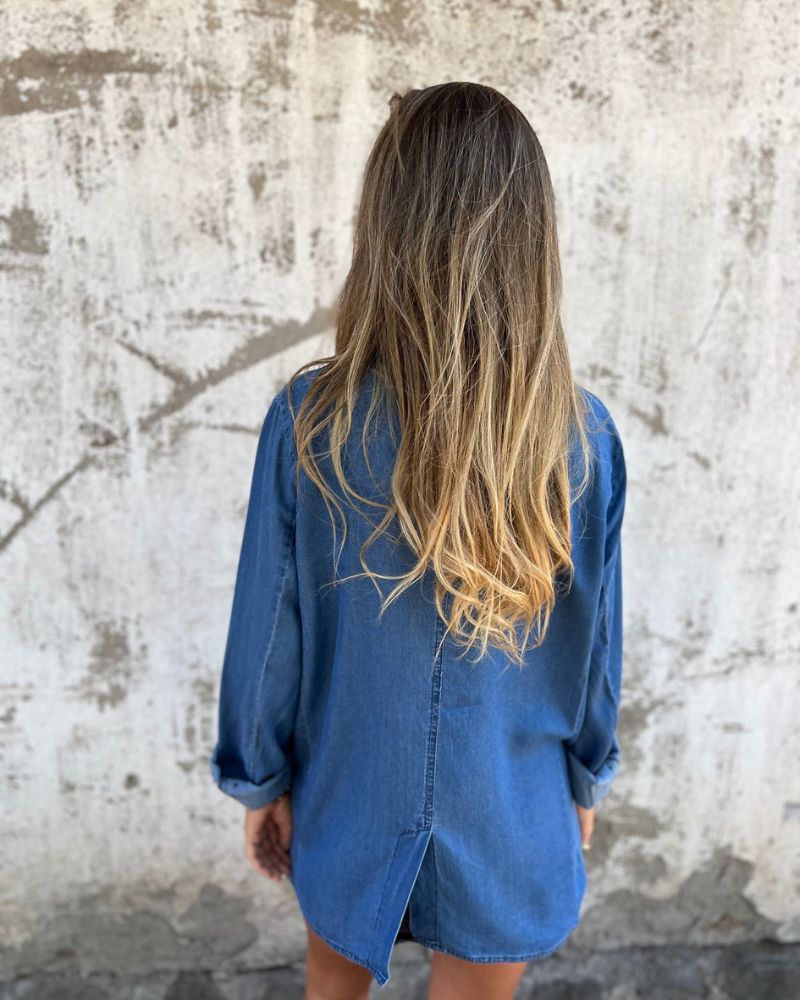 Mariel | Blazer Décontracté En Denim