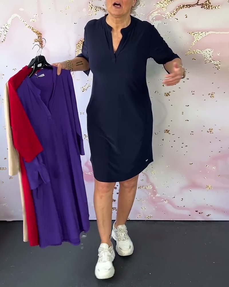 Adèle | Robe Élégante Col V