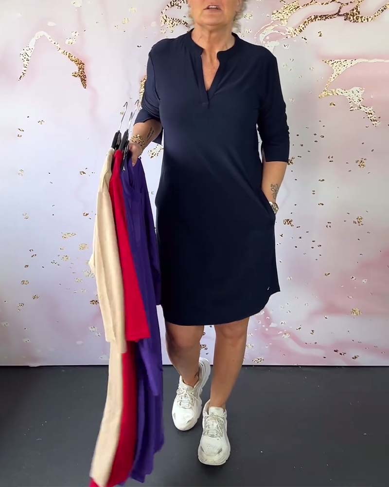 Adèle | Robe Élégante Col V