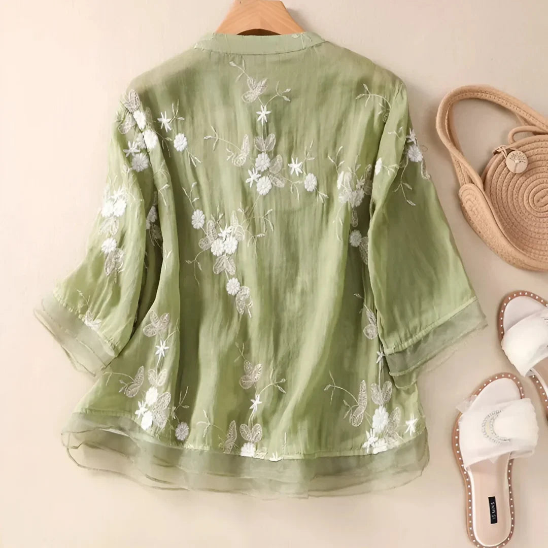 Isla | Blouse Brodée Légère