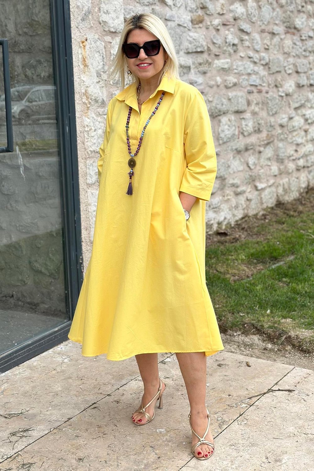 Élodie | Robe décontractée en coton
