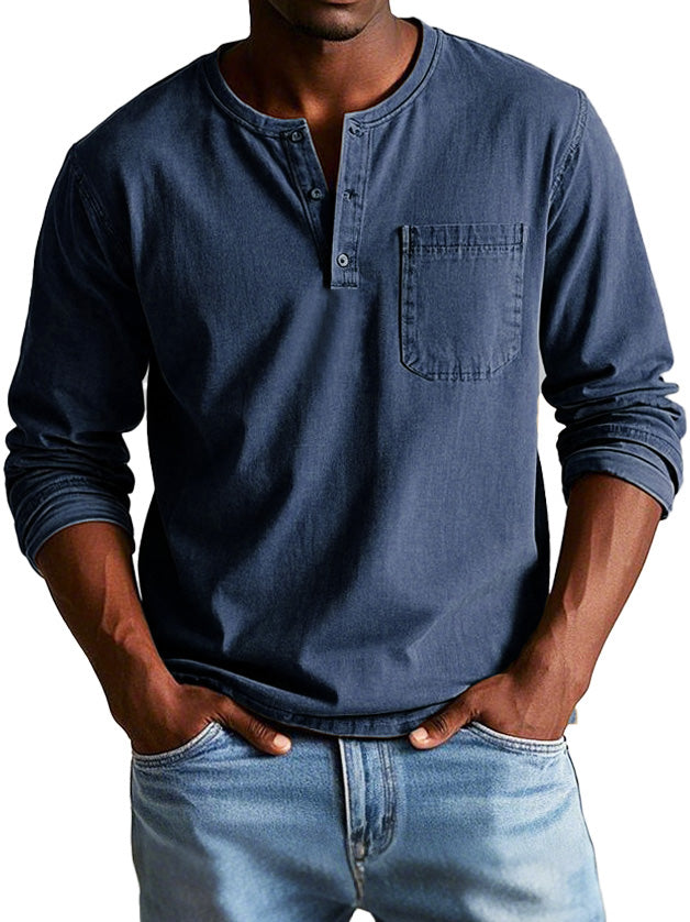 Eleazar | Chemise Vintage À Manches Longues