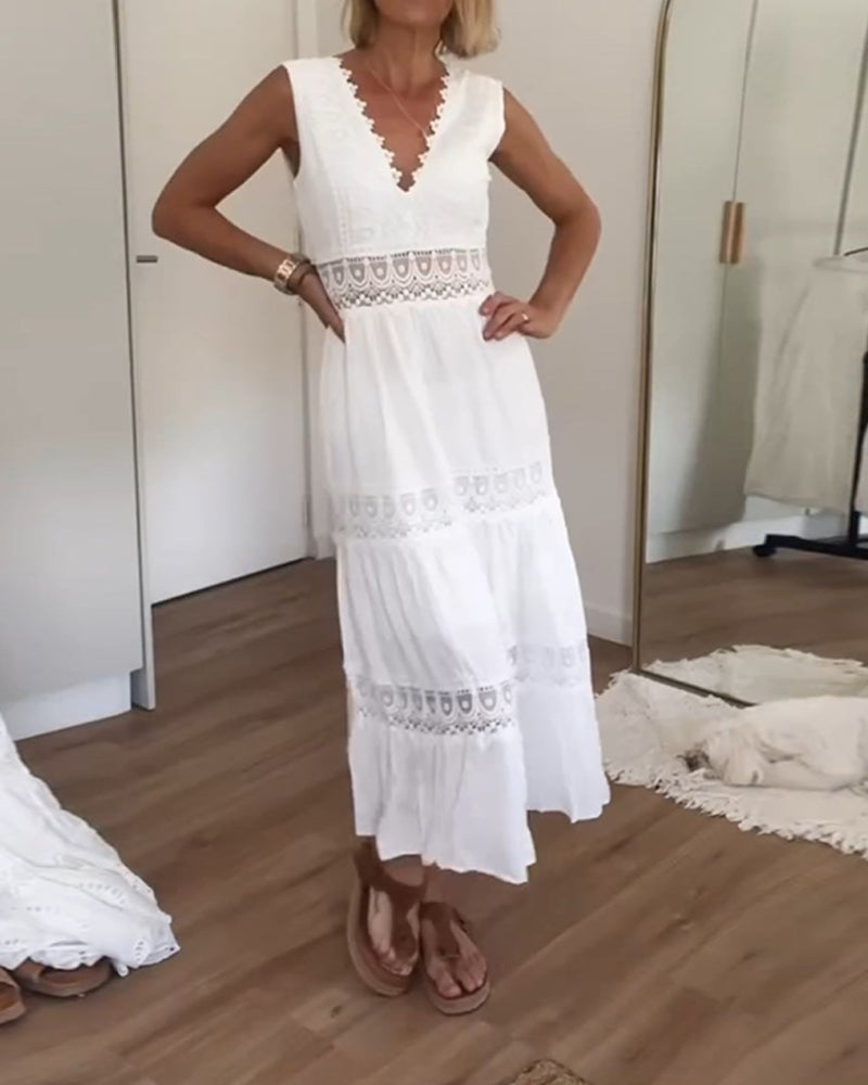 Iris | Robe Élégante À Encolure En V