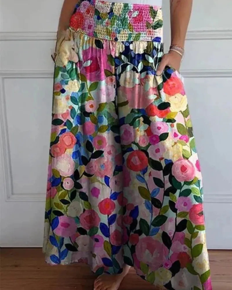 Louna | Pantalon Large Taille Haute