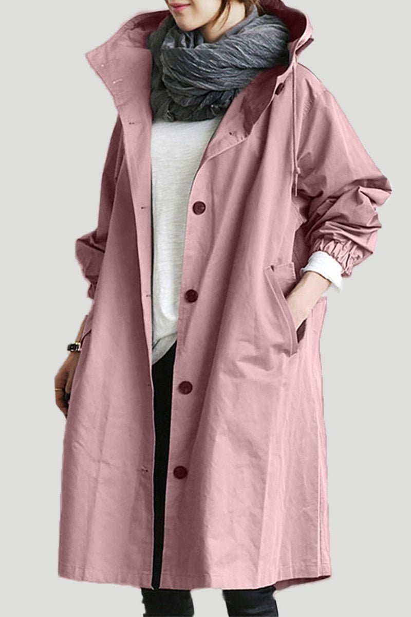 Dannie | Trench Imperméable À Capuche Élégant