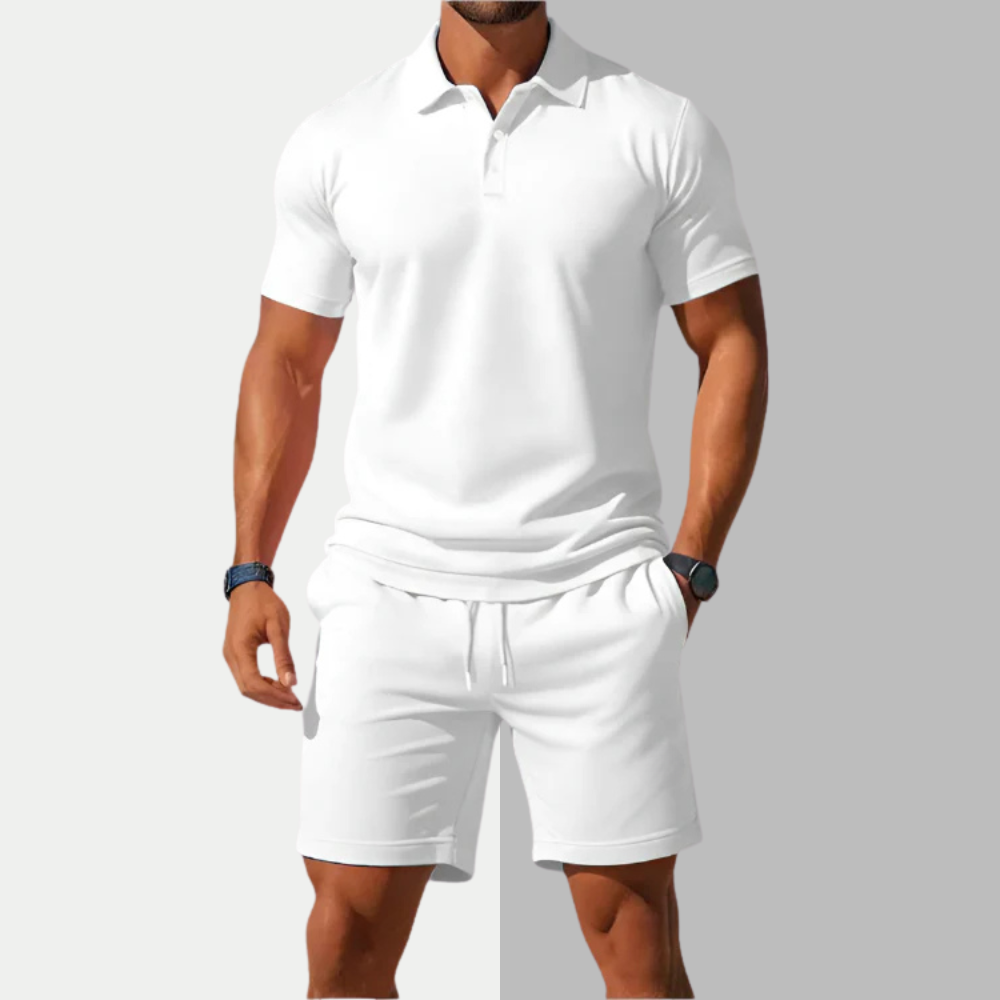 Sierra | Ensemble Polo Et Short Pour Homme En Tissu Léger