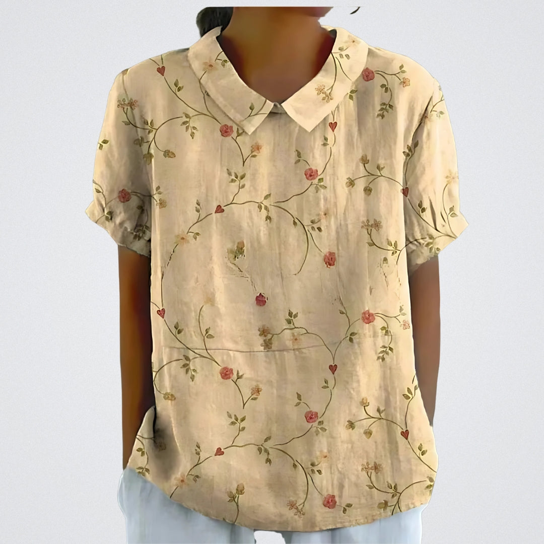 Hazel | Blouse En Lin À Imprimé Floral