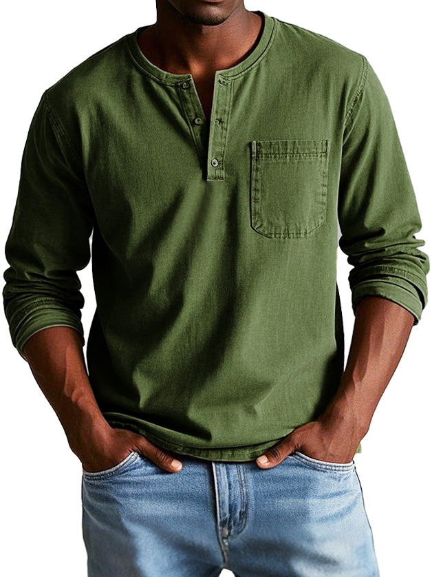 Chemise Vintage À Manches Longues | Confort Et Style Intemporel