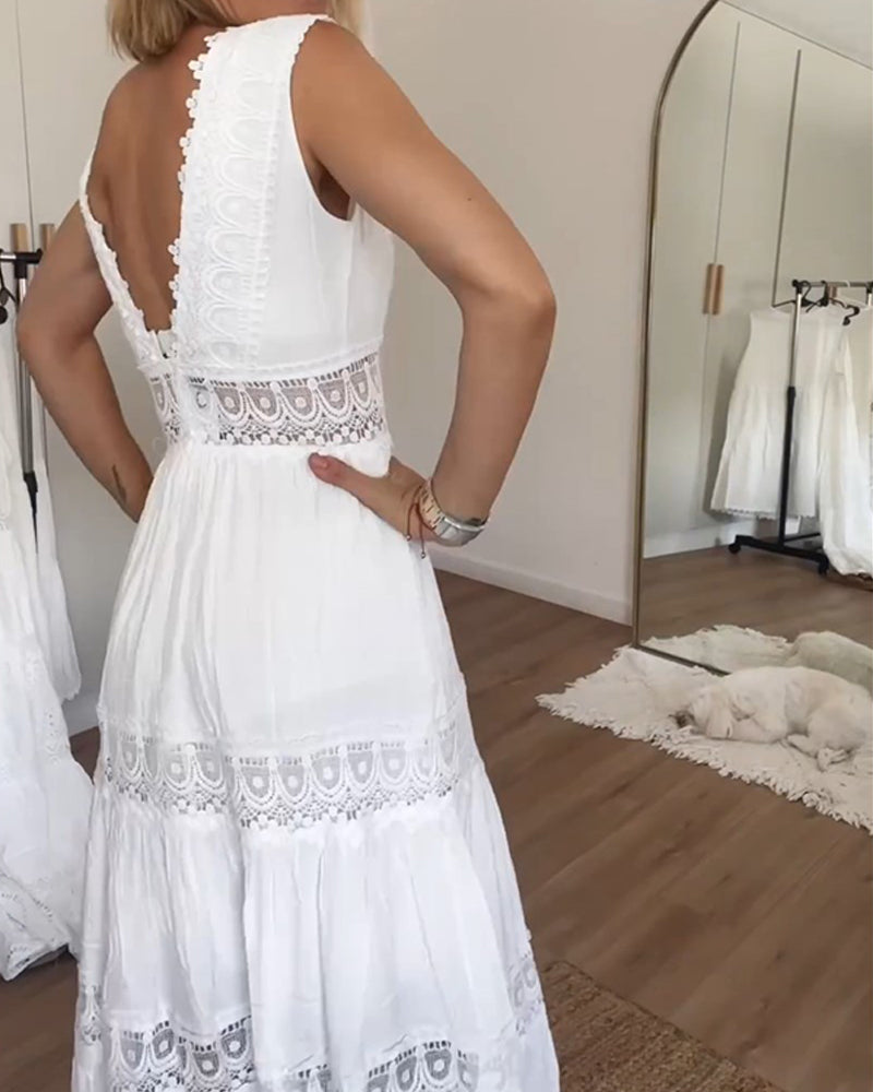 Iris | Robe Élégante À Encolure En V