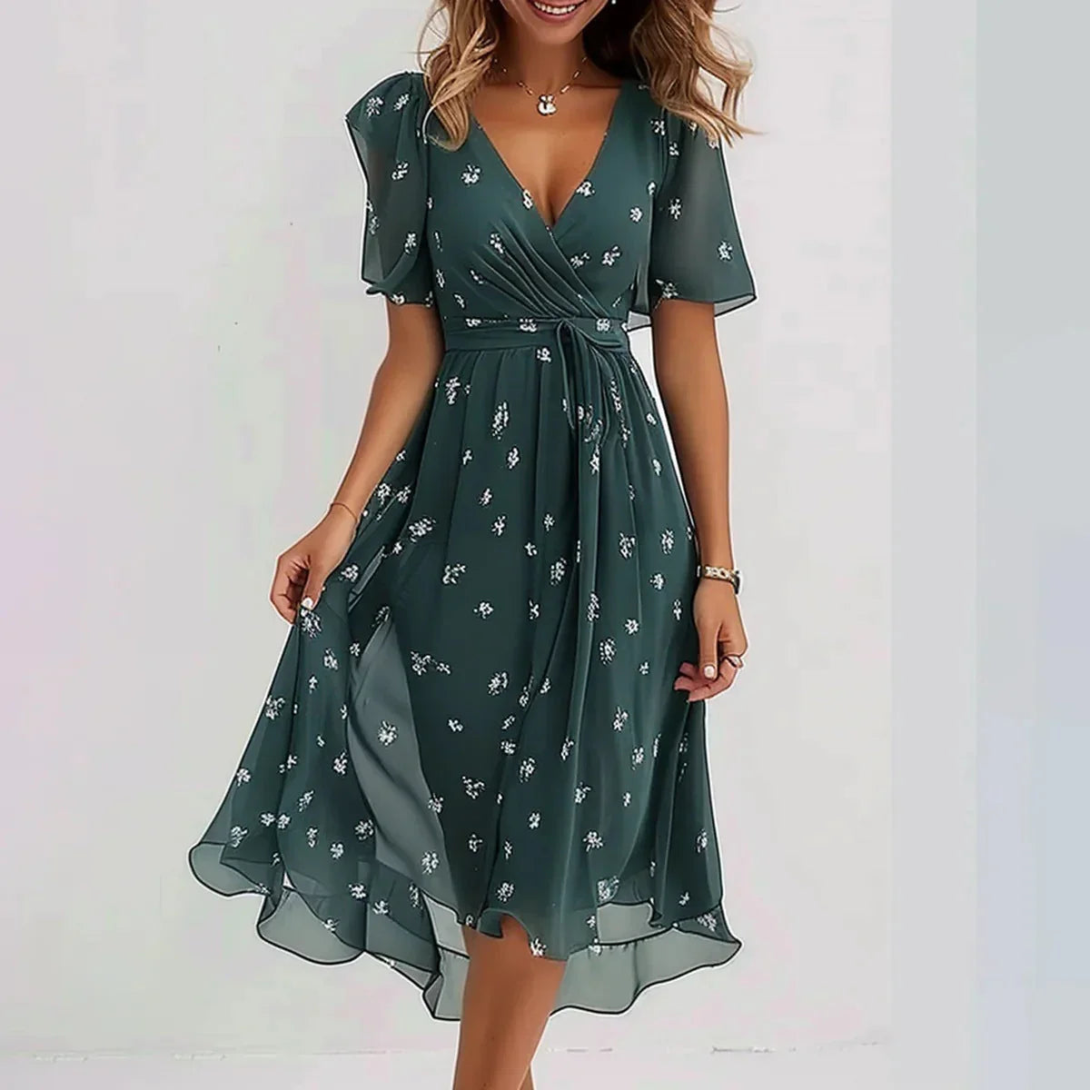 Priscilla | Robe Élégante D'été