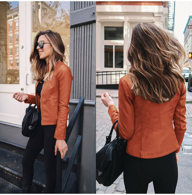 Monica | Veste En Cuir Élégante Pour Femme