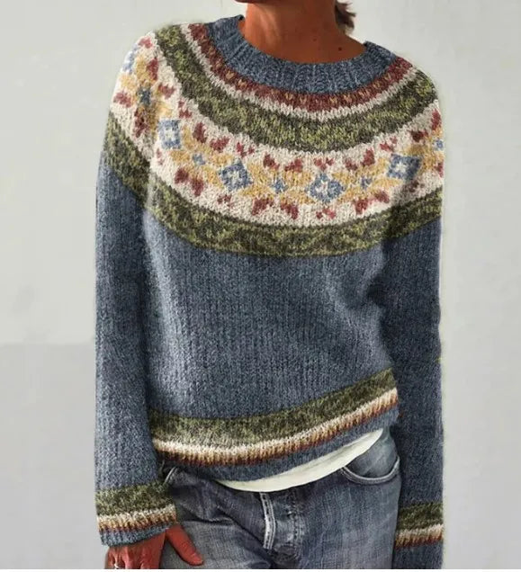 Millie | Pull Rétro Nordique Doux et Chaleureux