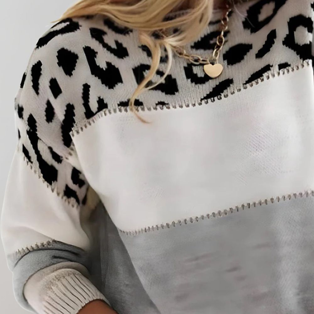 Bernadetta | Pull Léopard Confortable