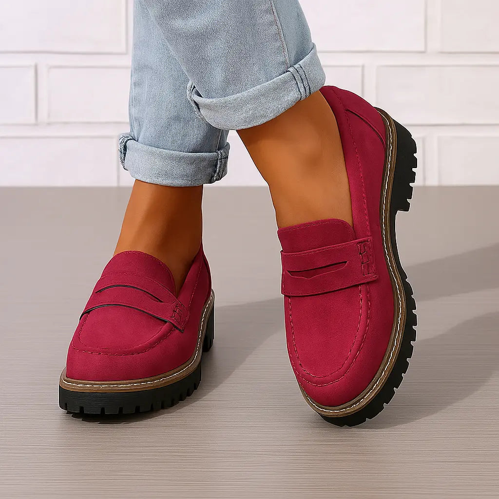 Nadia | Mocassins Intemporels En Daim