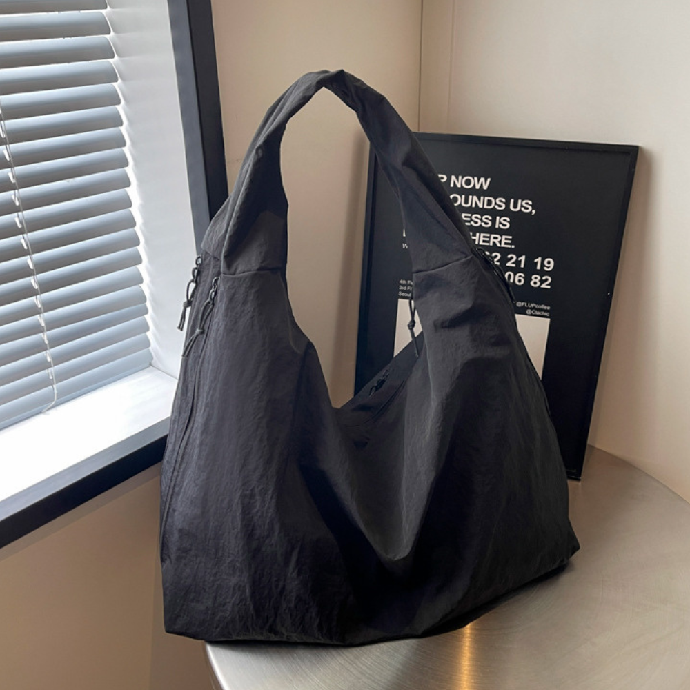 Lhéa | Sac Hobo Spacieux En Nylon Recyclé
