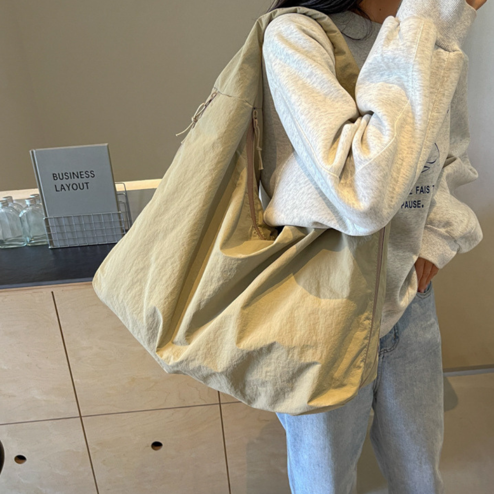 Lhéa | Sac Hobo Spacieux En Nylon Recyclé