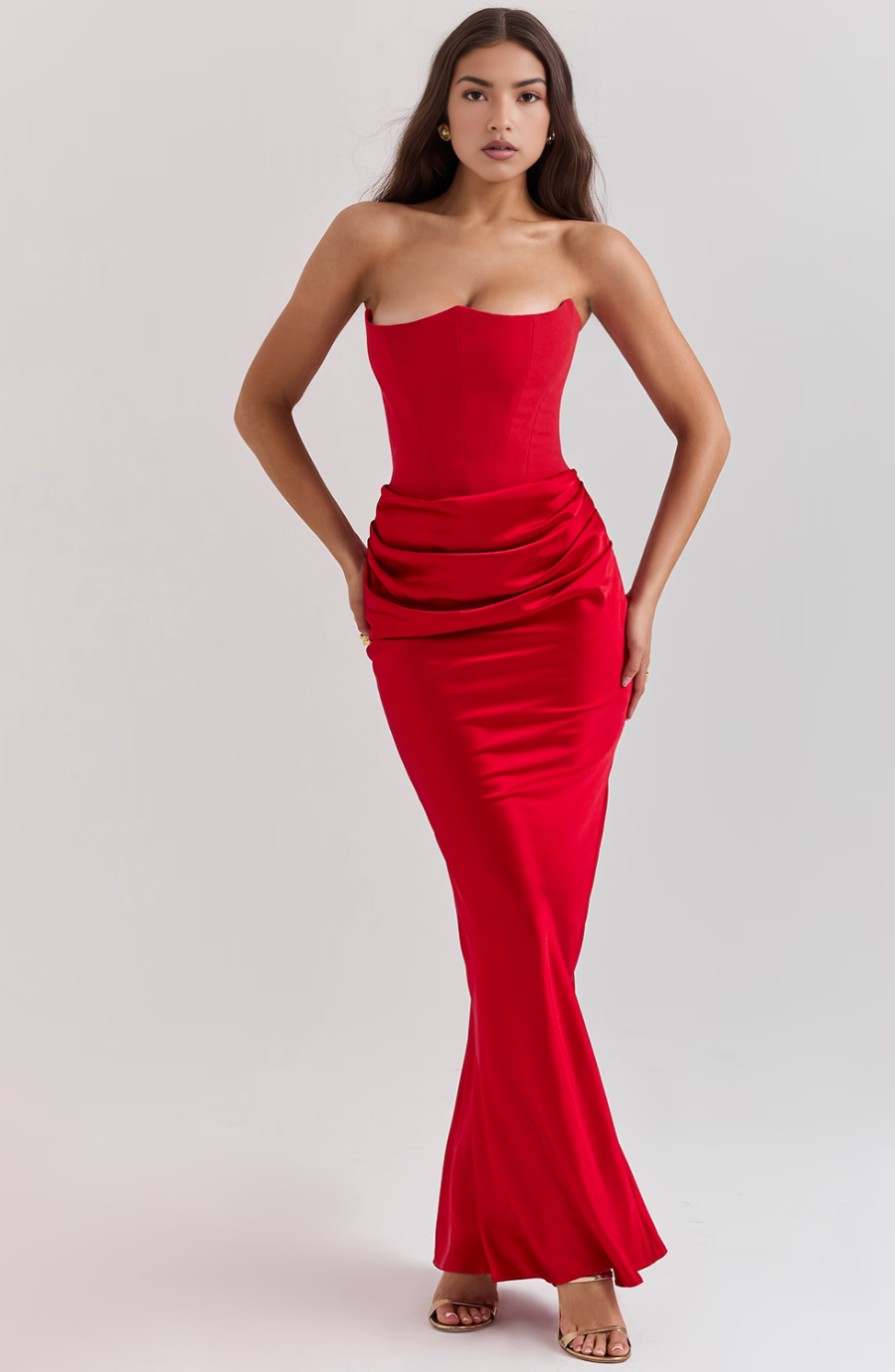 Vienn | Robe Longue Bustier Pour Élégance Sans Effort