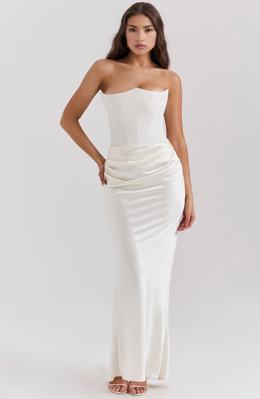 Vienn | Robe Longue Bustier Pour Élégance Sans Effort