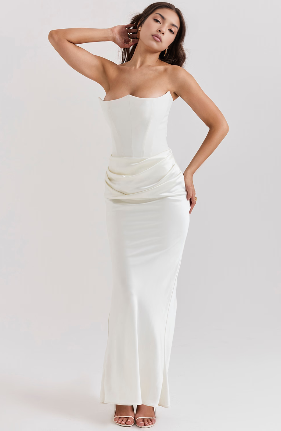Vienn | Robe Longue Bustier Pour Élégance Sans Effort