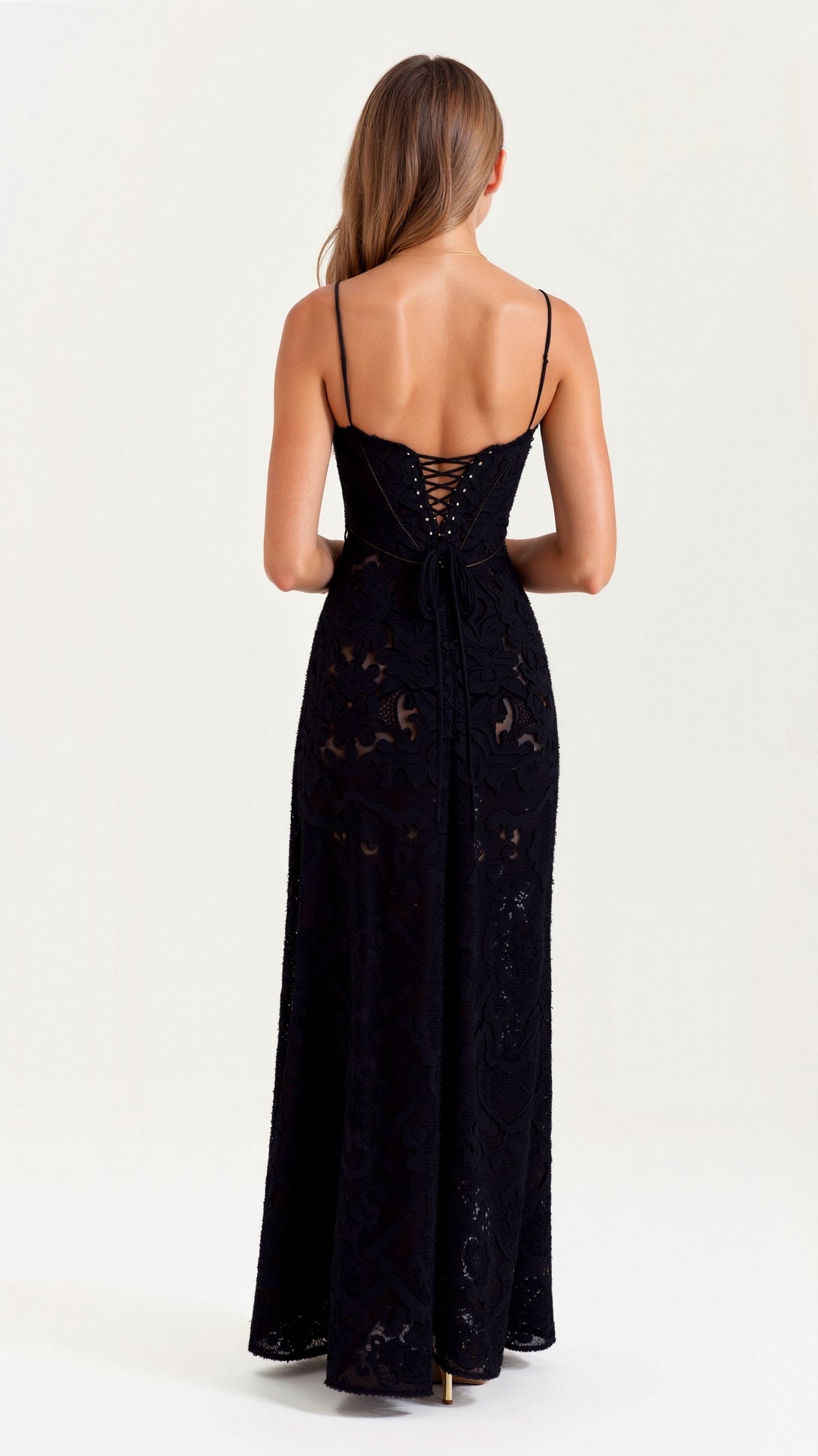 Nadia | Robe Longue Élégante À Bretelles Fines