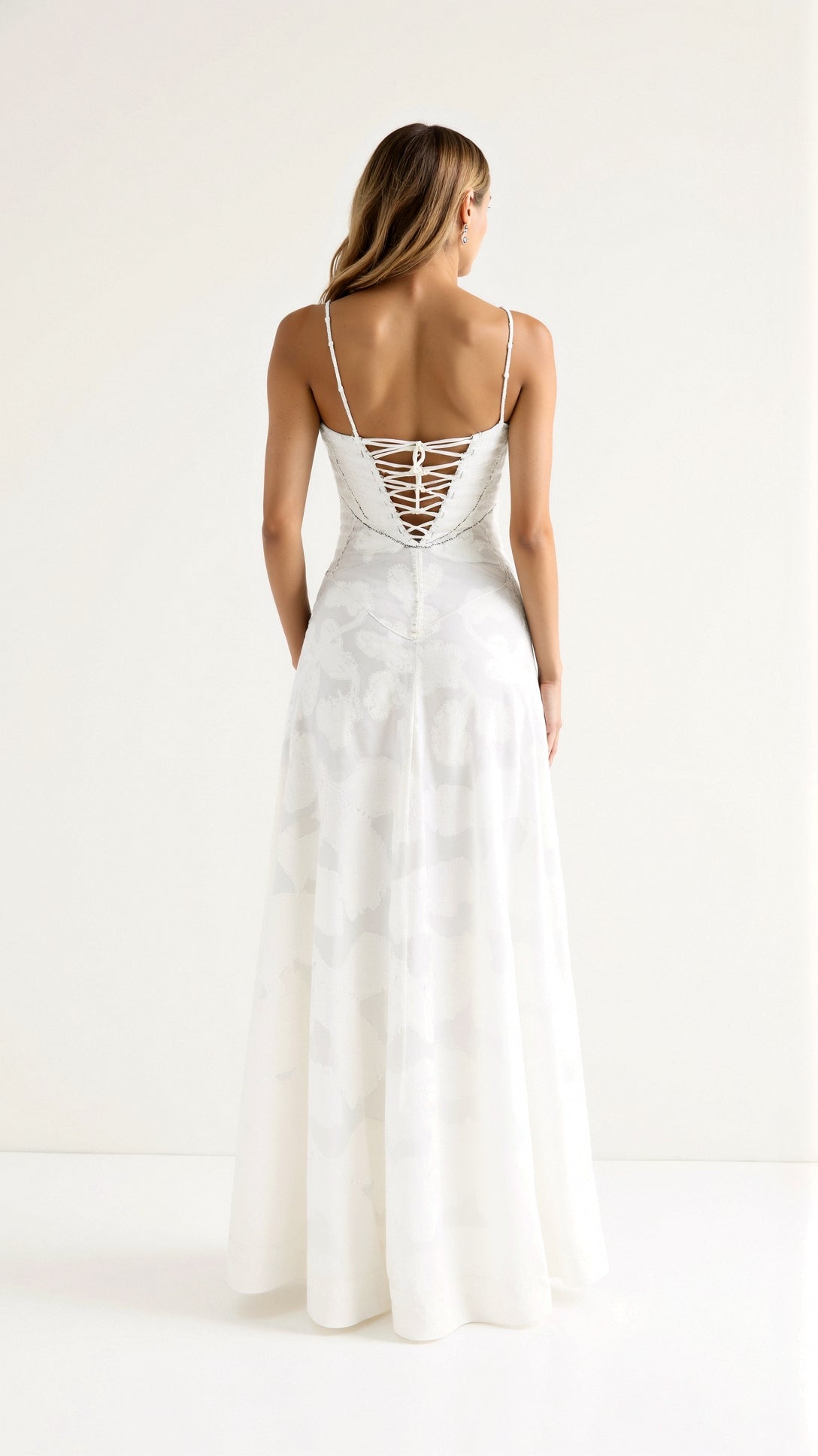 Nadia | Robe Longue Élégante À Bretelles Fines