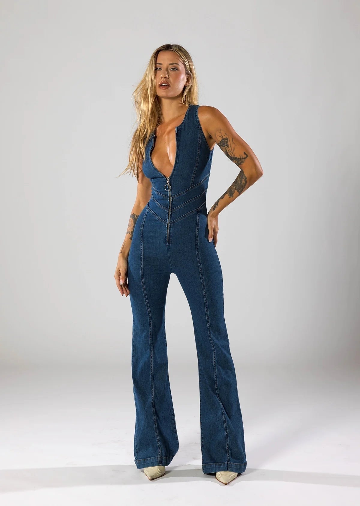 Noa – La Combinaison en Jean Ultime | Confort et Style Sans Effort