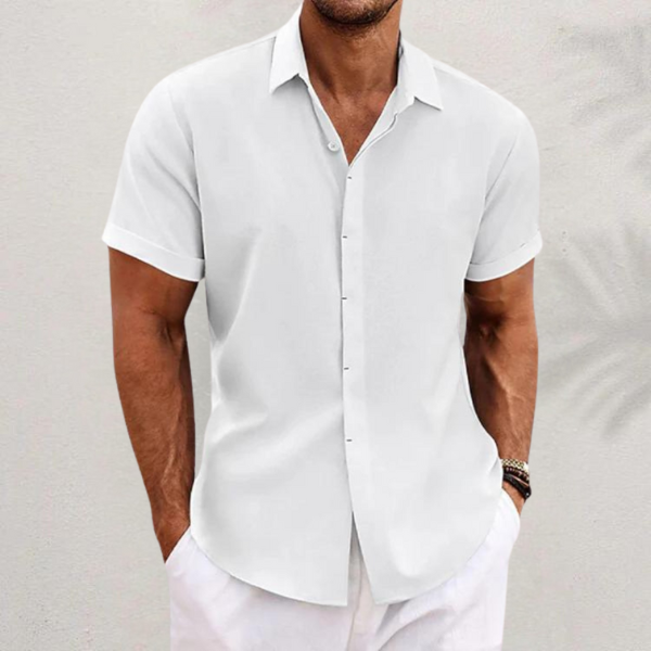 George | Chemise Classique en Lin Respirant pour l'Été
