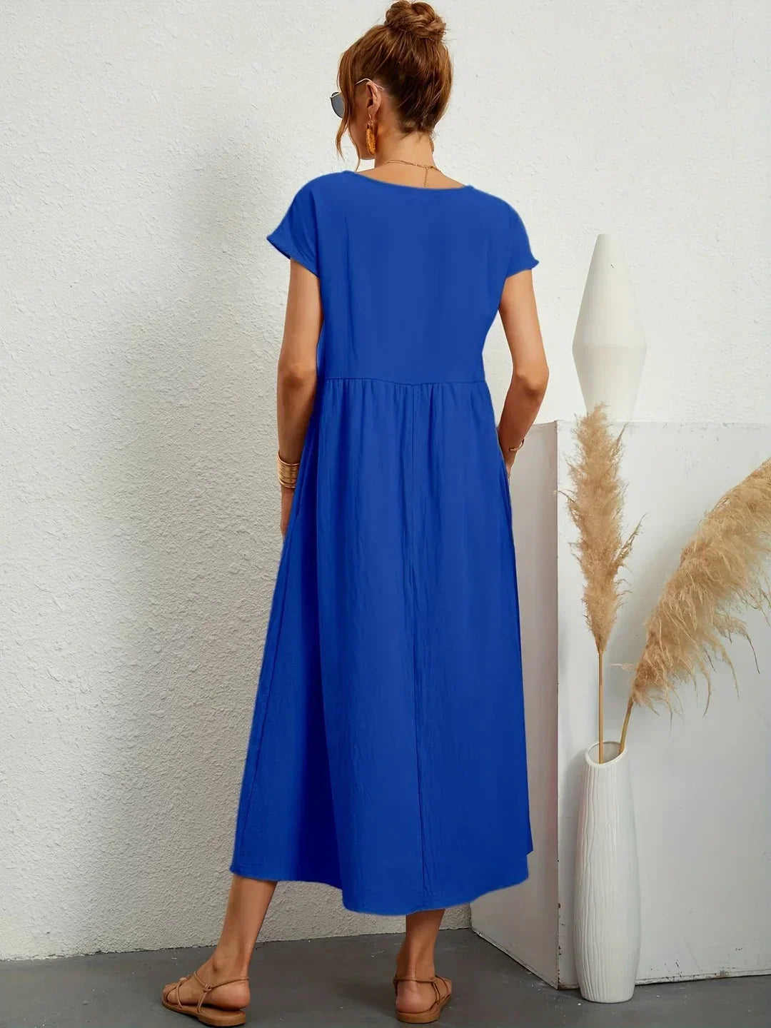 Gwyn | Robe Légère En Coton Doux Avec Poches