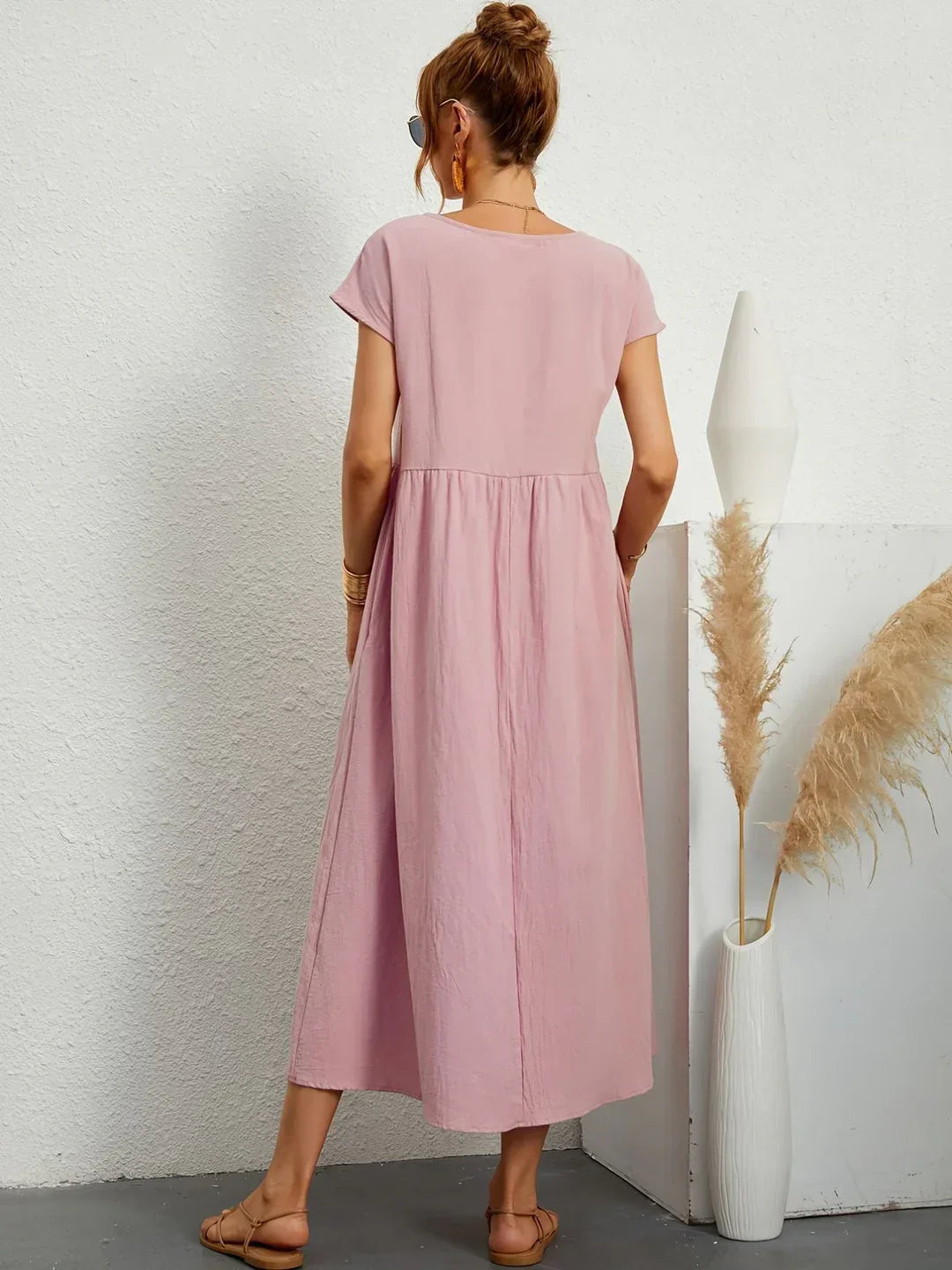 Gwyn | Robe Légère En Coton Doux Avec Poches