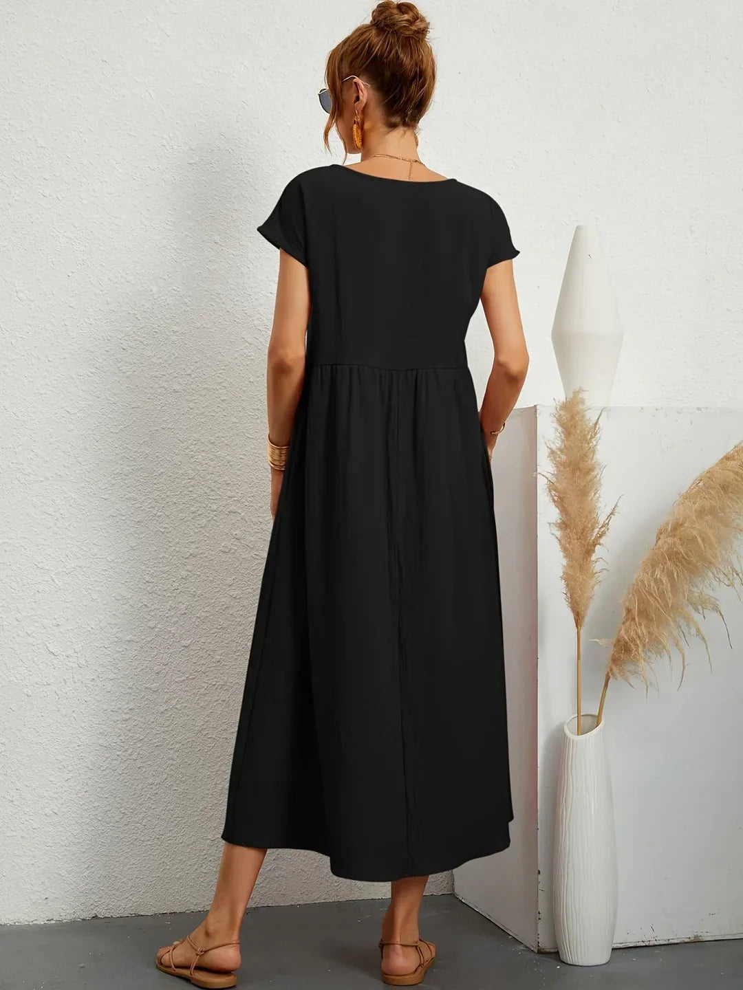 Gwyn | Robe Légère En Coton Doux Avec Poches
