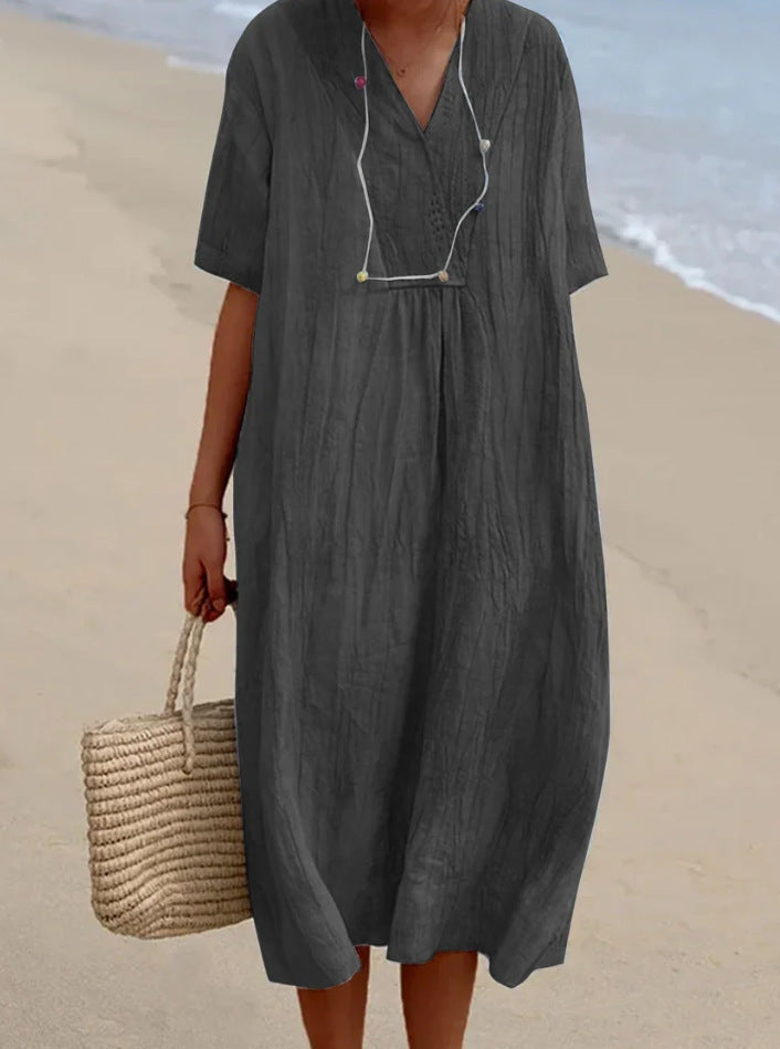 Mira | Robe En Lin Légère Et Élégante