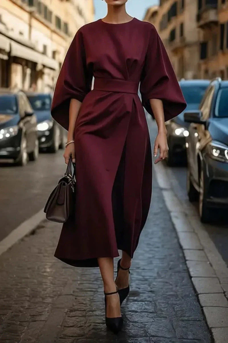 Luna | Robe Elégante A Ceinture Intégrée