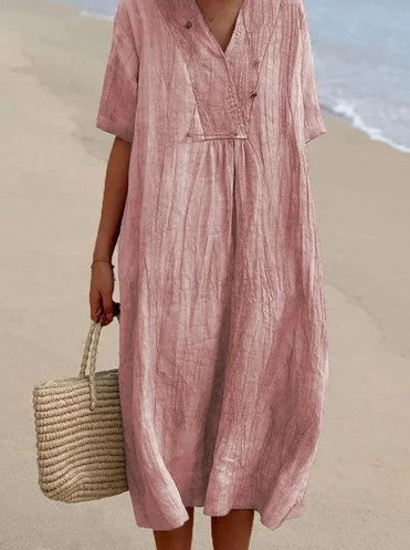 Mira | Robe En Lin Légère Et Élégante