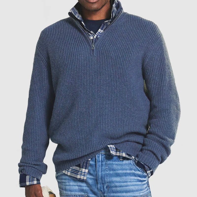Pull Zippé Louis Style Décontracté et Confort au Quotidien