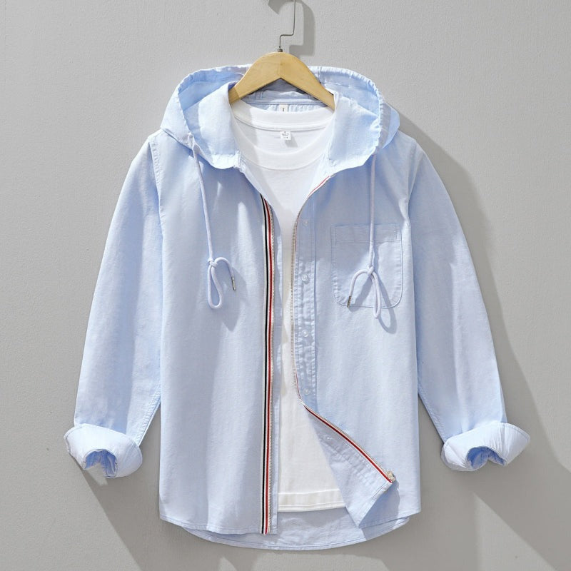 Noé | Chemise À Capuche En Lin-Coton