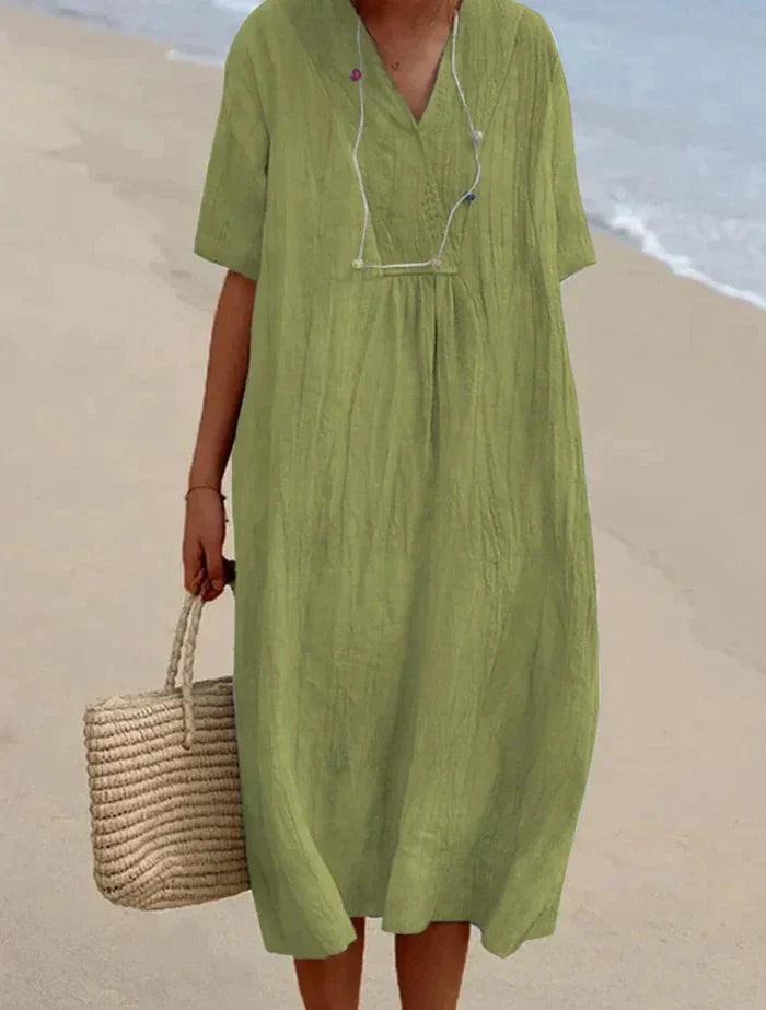 Blythe | Robe Décontractée En Lin Et Coton