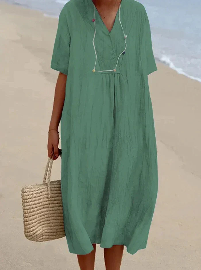 Blythe | Robe Décontractée En Lin Et Coton