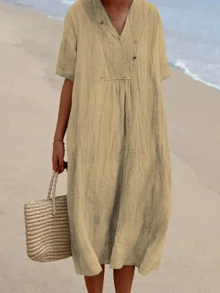 Blythe | Robe Décontractée En Lin Et Coton