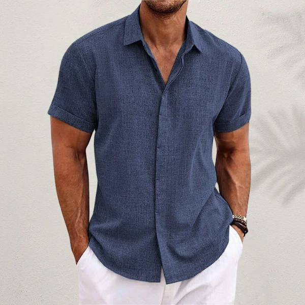 George | Chemise Classique en Lin Respirant pour l'Été