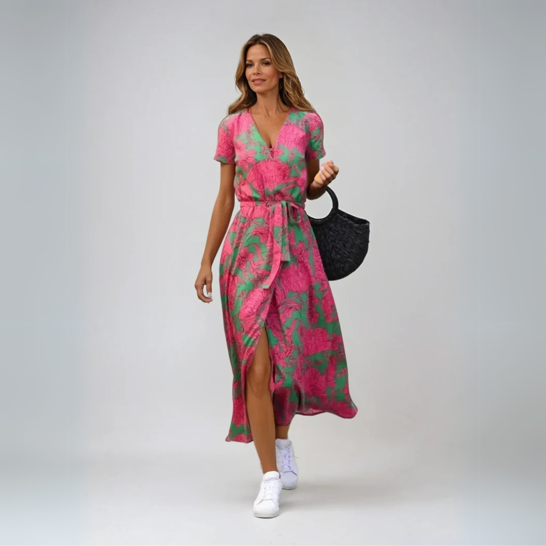 Kristen | Robe Élégante À Décolleté En V