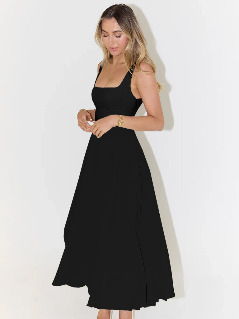 Rona | Robe Midi Évasée Élégante Pour Occasions Spéciales