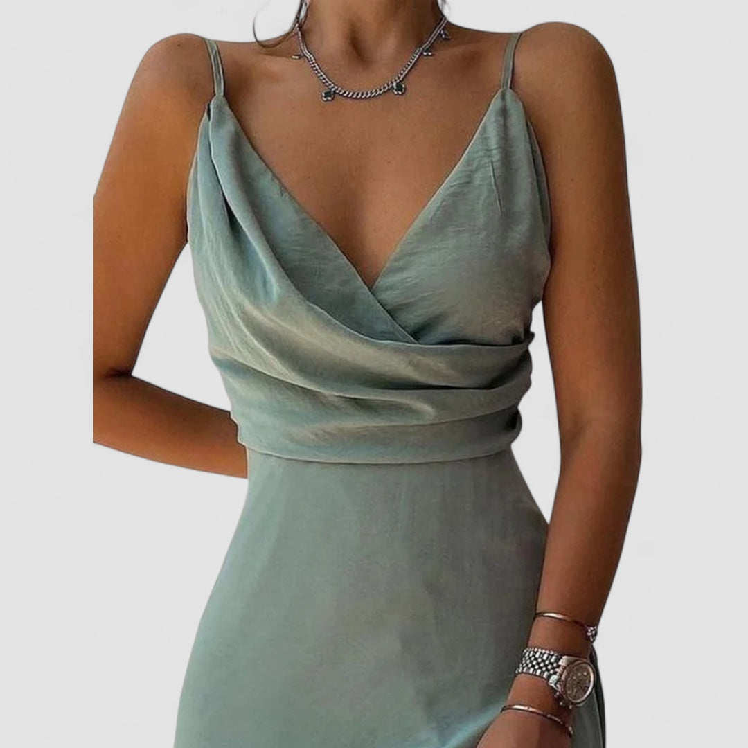 Aneta | Robe En Satin Fluide Élégante