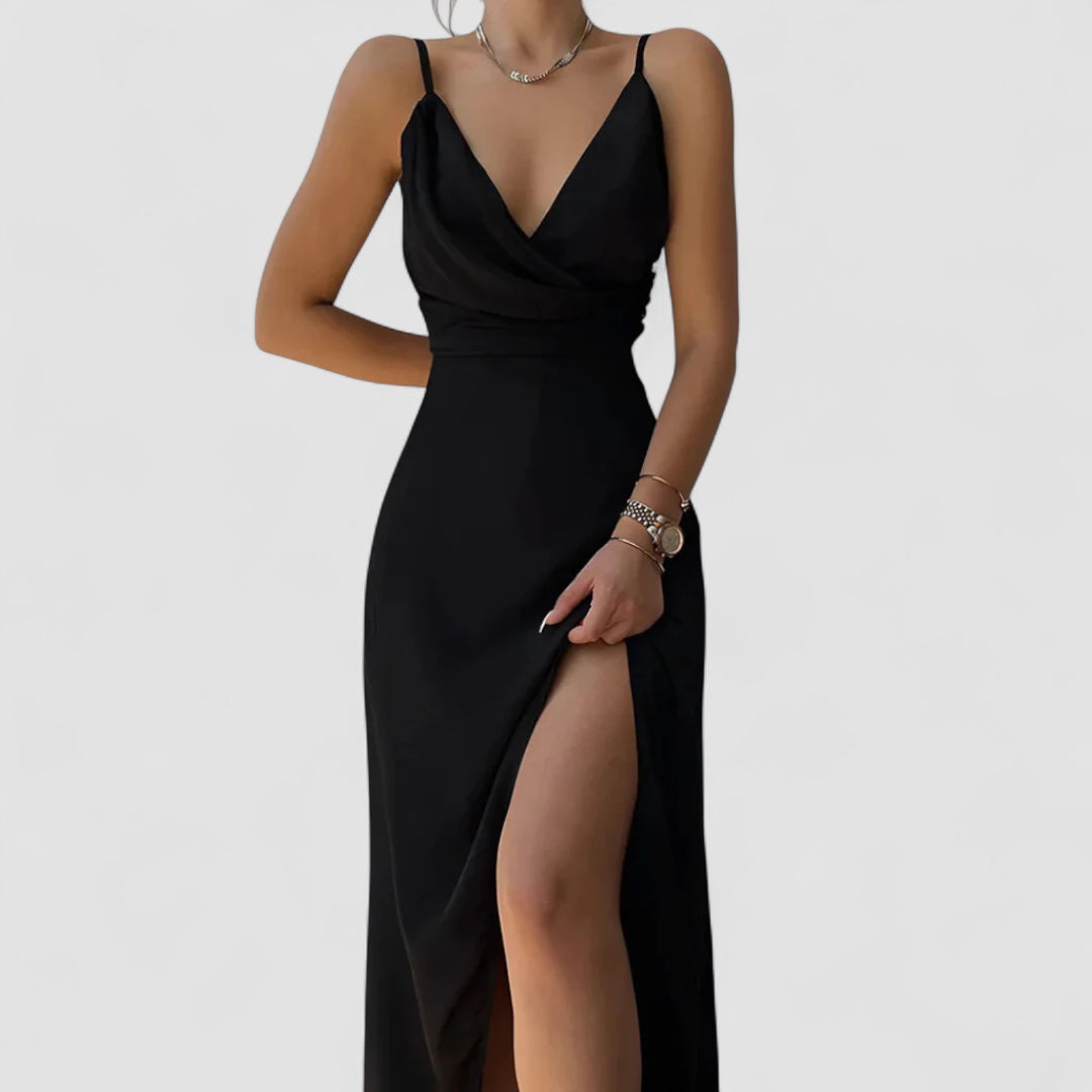 Aneta | Robe En Satin Fluide Élégante