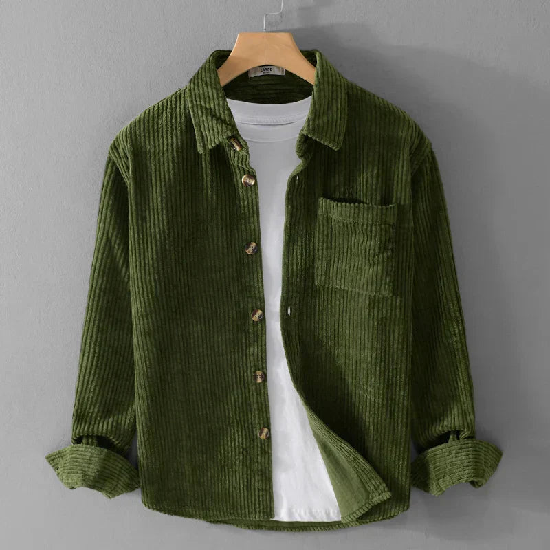 Hervé Chemise Oversize En Velours Côtelé De Style Rétro