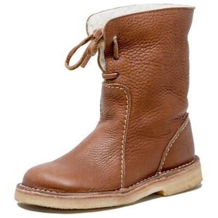 Angie | Bottes En Cuir Polaire Doublées De Laine