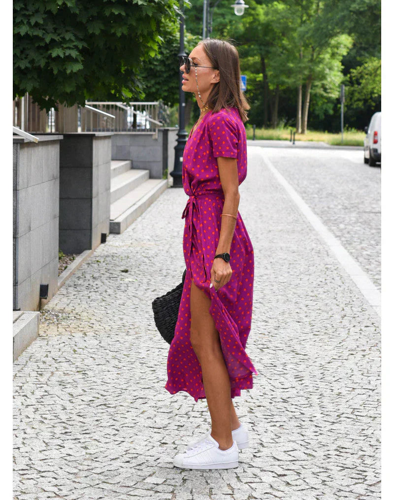 Suzanne | Robe élégante à col en V