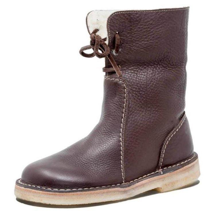 Angie | Bottes En Cuir Polaire Doublées De Laine