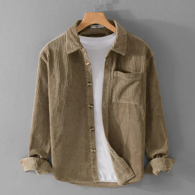 Hervé Chemise Oversize En Velours Côtelé De Style Rétro
