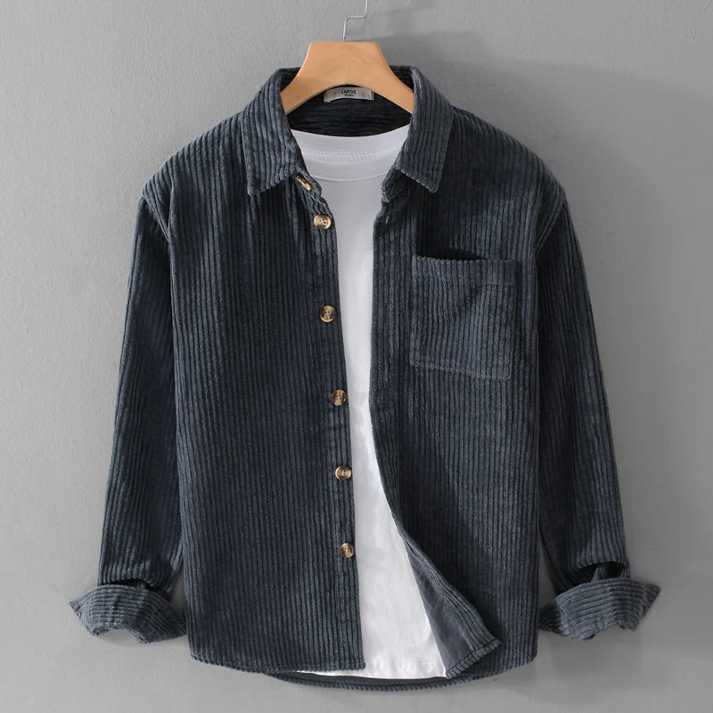 Hervé Chemise Oversize En Velours Côtelé De Style Rétro